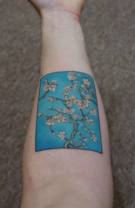 Almond Blossom - Van Gogh (Palette Knife Style Tattoo) - by Joe at Studio One Derby | Cool ...