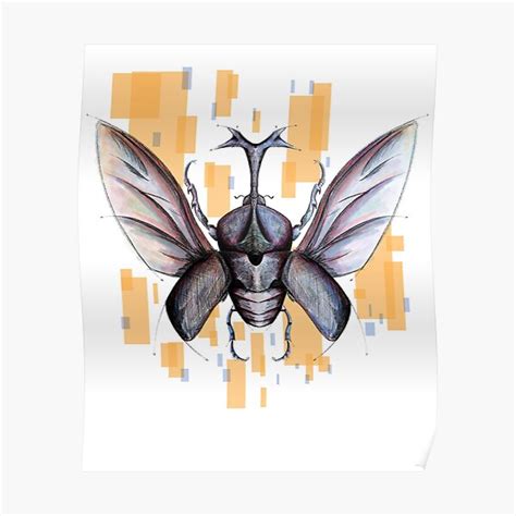 "Kabuto Beetle" Poster by AJ-Bismilla | Redbubble