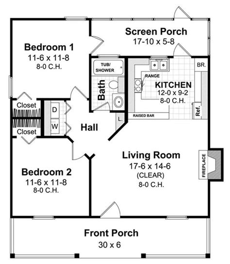 Tiny Ranch Home - 2 Bedroom, 1 Bath, 800 Square Feet