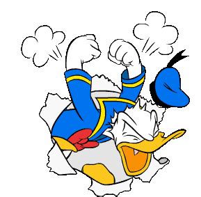 Donald Duck Sticker - Donald Duck Angry - Discover & Share GIFs ...