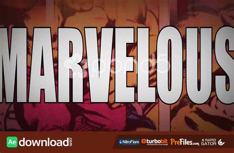 (FREE) MARVELOUS - A MARVEL SUPERHERO & COMIC THEMED INTRO OPENER ...