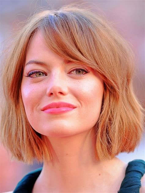 15 Flattering Examples of Bangs for Round Faces