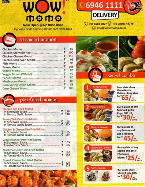 Wow! Momo Menu, Menu for Wow! Momo, Chowringhee, Kolkata - Zomato