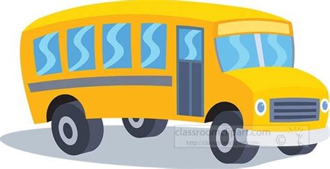 School Bus Clipart-school bus cartoon style cliipart