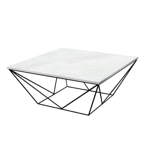 Marble Coffee Table - Square Geo