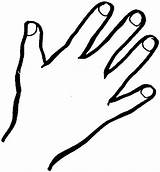Hands Coloring Page sketch template