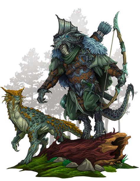 Character Art - Dragonborn Drakewarden - RPG Stock Art - John Latta Art ...