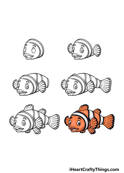 Symbiosis Images How to Draw a Clown Fish Step by Step Easy - Arnold ...