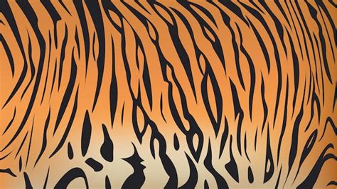 Premium Vector | Vector illustration of bengal tiger stripe pattern