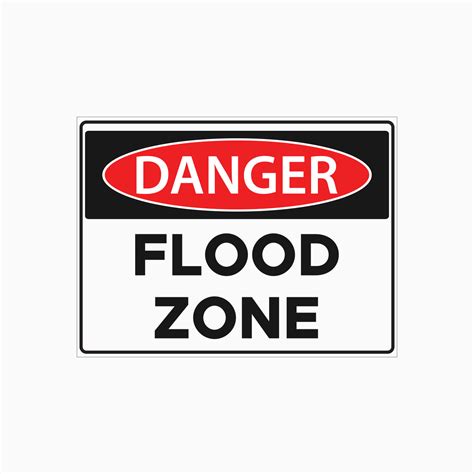 DANGER SIGN - FLOOD ZONE SIGN – Get signs