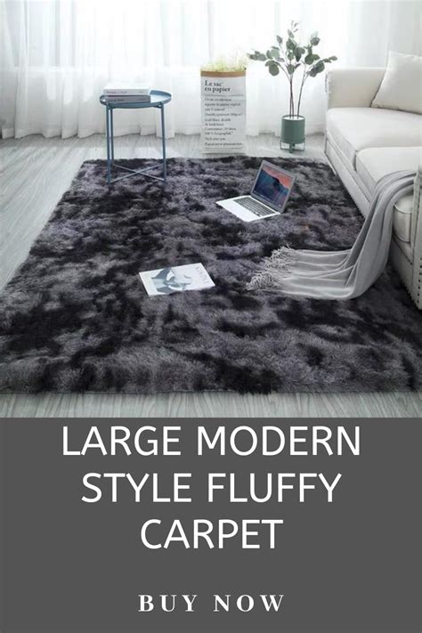 Large Modern Style Fluffy Carpet | Modern style, Modern, Carpet