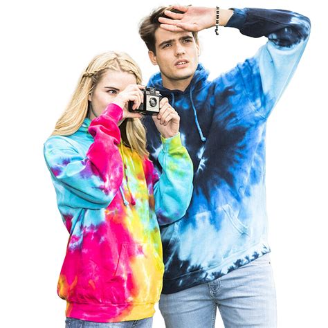 Colortone Unisex Rainbow Hand- Dyed Tie Dye Pullover Hoodie 3clrs | eBay