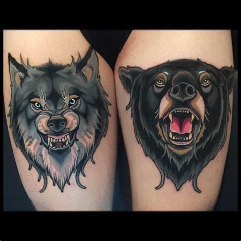 Bear Wolf Tattoo - Best Tattoo Ideas Gallery