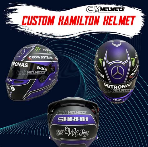 BEAUTIFUL CUSTOM VERSION OF LEWIS HAMILTON'S 2021 F1 HELMET | CM Helmets