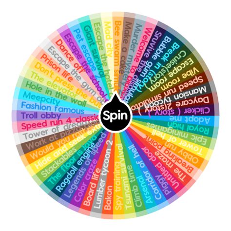 Roblox games | Spin The Wheel App