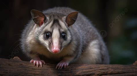 Grey And White Possum Walks In The Woods Background, Show Me Picture Of A Possum Background ...