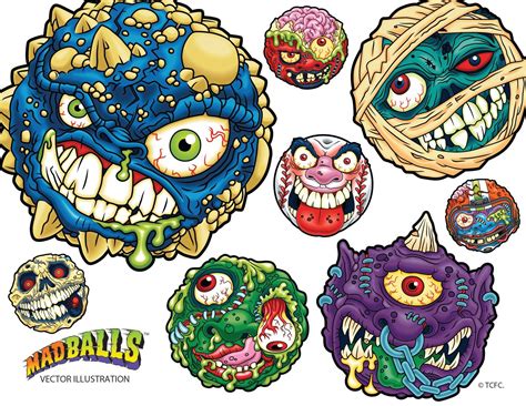 Madballs | Ilustración psicodélica, Dibujos, Ilustraciones