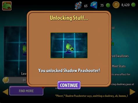 Finally got shadow peashooter : r/PlantsVSZombies