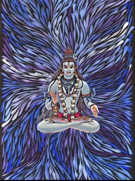 Lord Shiva as adiyogi in creative art painting | Lord shiva painting ...