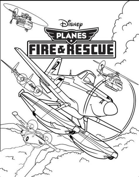 Planes Fire & Rescue Disney Coloring Pages - Coloring Pages