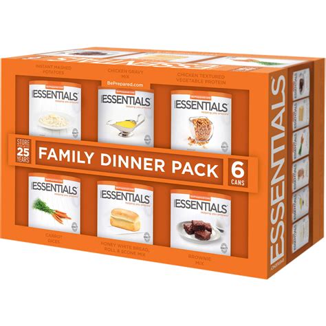 Emergency Essentials Food Family Dinner Pack, 25 lbs, 6 count - Walmart.com