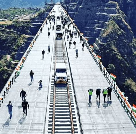 Chenab Bridge, World's Highest Railway Bridge, Srinagar. : r ...