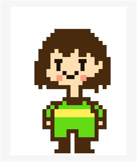 Pixel Art Undertale Chara - FrankBelanger Blog