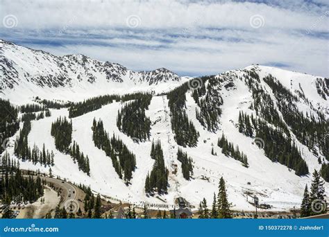 Arapahoe Basin Ski Area in the Colorado Rockies Stock Photo - Image of ...