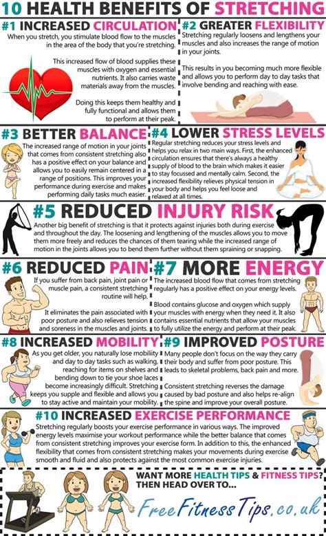 Stretching Can Benefit Your Health Tremendously - Infographic | Fitness Infographics | Benefits ...