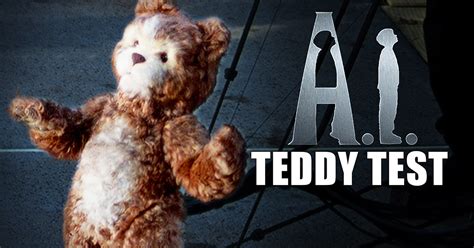 AI: ARTIFICIAL INTELLIGENCE - "Teddy" Animatronic Puppet Rehearsal, Stan Winston Studio, behind ...