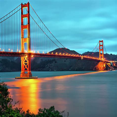 San Francisco Golden Gate Bridge 1x1 Photograph by Gregory Ballos ...