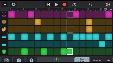 BEAT SEQUENCER BATERIA DO GARAGE BAND IPHONE - GARAGEBAND DRUMS - YouTube