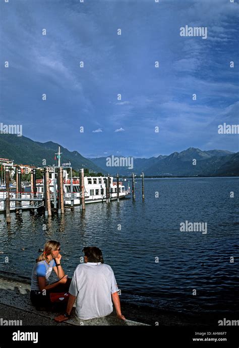 Lake Maggiore at Locarno Stock Photo - Alamy