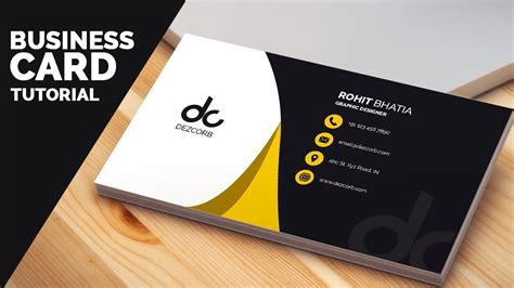 business card design in photoshop cs6 tutorial | Learn Photoshop Front ...