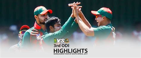 South Africa vs Bangladesh Highlights | 3rd Odi