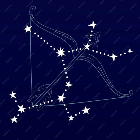 Premium Vector | Sagittarius astrological sign design vector