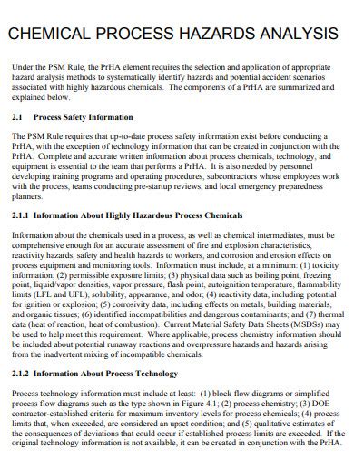 FREE 10+ Process Hazard Analysis Samples in PDF