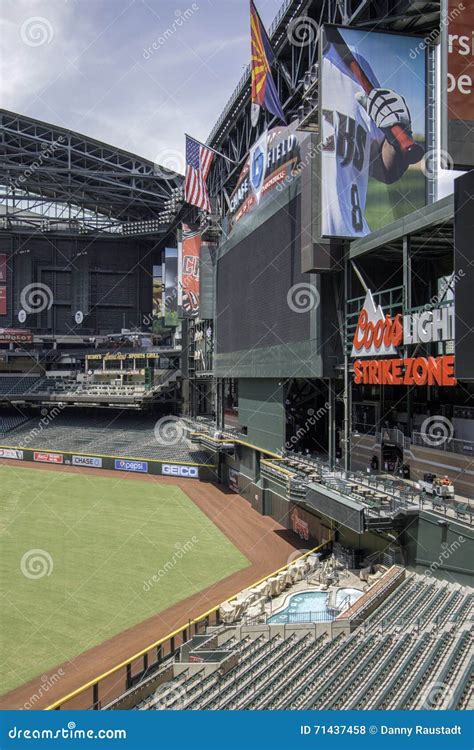 Arizona Diamondbacks Chase Field Baseball Stadium Editorial Stock Photo - Image of ballpark ...