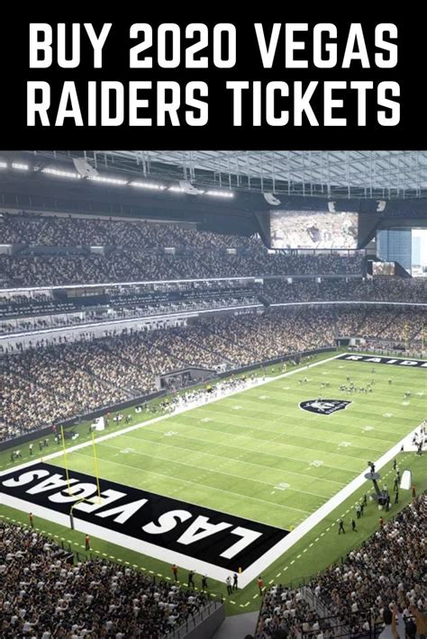 2021 Vegas Raiders Tickets for Sale - The Vegas Vacation Blog & Travel Guide - The Dent ...