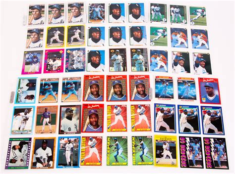 Lot Detail - BO JACKSON BASEBALL CARDS - LOT OF 54