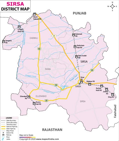 Sirsa District Map