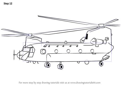 How to Draw a Military Helicopter Step by Step - Lum Waller