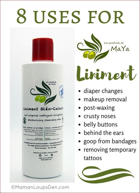 8 Uses for Produits de MaYa Liniment