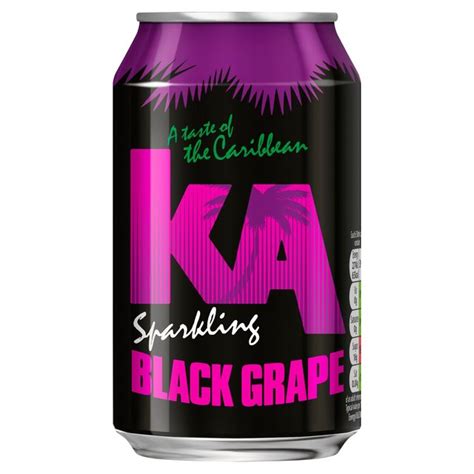 Morrisons: KA Sparkling Black Grape Drink 330ml(Product Information)
