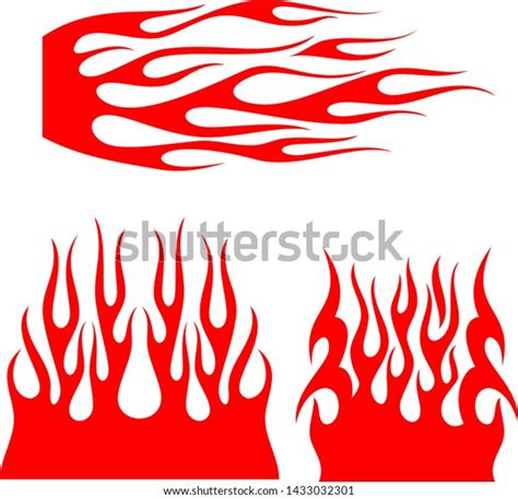 Hot Rod Flames Flames Stickers Flames Stock Vector (Royalty Free ...