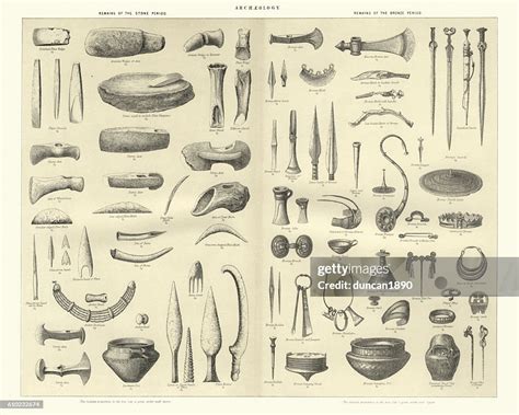 Stone And Bronze Age Artifacts High-Res Vector Graphic - Getty Images