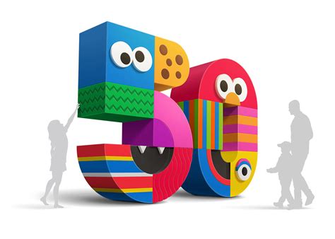 Sesame Street 50th Anniversary Branding on Behance