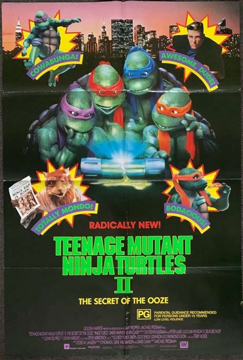 All About Movies - Teenage Mutant Ninja Turtles 2 Poster Original One ...