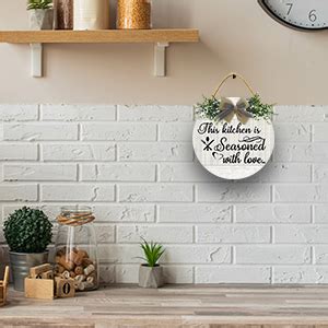 Amazon.com: Lefangovs-This Kitchen is Seasoned with Love Kitchen Signs 12x12In Kitchen Wall Art ...