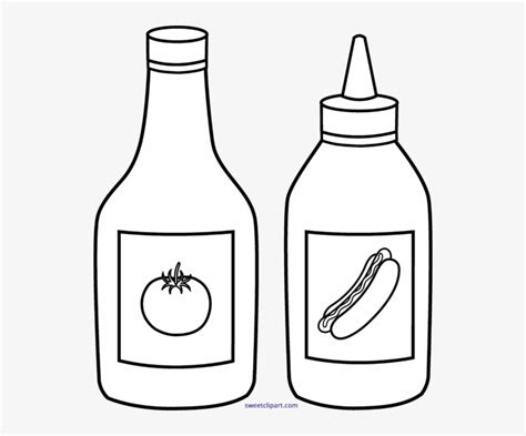 Clip Arts Related To - Ketchup For Coloring Transparent PNG - 484x550 - Free Download on NicePNG